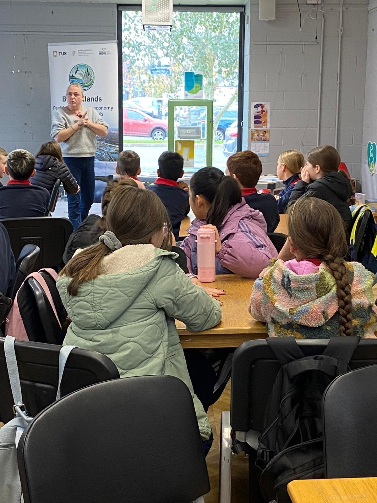 One of the many student groups attending our Bioeconomy themed escape room during the Bioeconomy Ireland Week